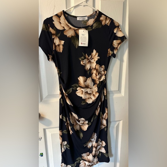 Maternity dress-Valeria floral bodycon dress - Picture 3 of 3